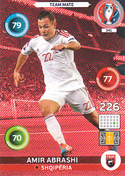 Amir Abrashi Albania Panini UEFA EURO 2016 #341